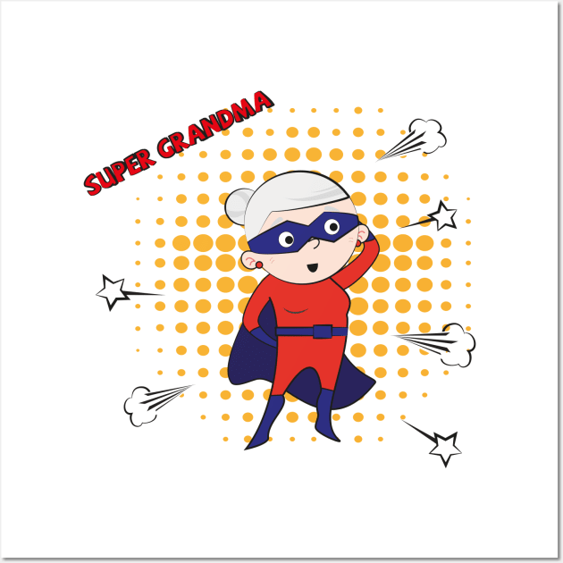 Super Grandma 5 Wall Art by grafart